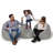 Waterproof Garden Bean Bag Chair, Fume Color, 39.4 x 39.4 x 39.4 inches | 100% Polyester Fabric, 100% Original Bead Styrofoam Filling, Max Weight Capacity: 440 lbs | Modern Design for Outdoor Relaxation & Entertainment-647527538