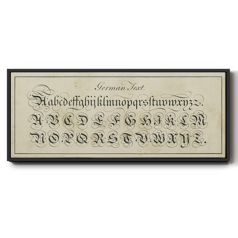 Manuscrit de l'échantillonneur I - Toile encadrée, H 20 po x l 50 po