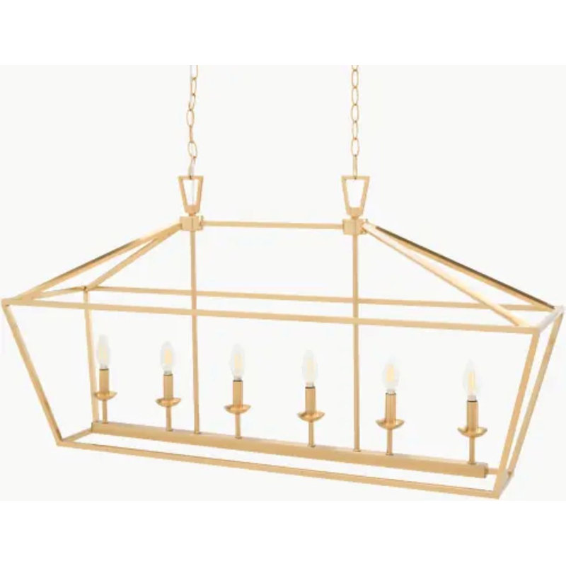 Poirier Chandelier, Brass