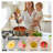 LINKChef 1000W Immersion Blender, 20-Speed Handheld Stick Blender with 5-in-1 Attachments, Black