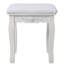 Ensemble de coiffeuse avec miroir et tabouret coussiné White Princess-132951312