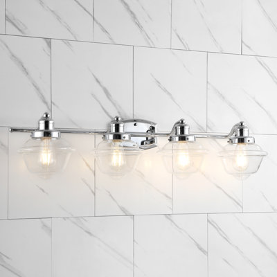 Tecumseh Iron/Glass schoolhouse LED Vanity Light