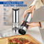 Moulin à poivre électrique 2 pièces: Moulin à sel de cuisine - Moulin automatique en acier inoxydable avec base
