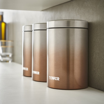 Infinity Metal Jar - Set of 3