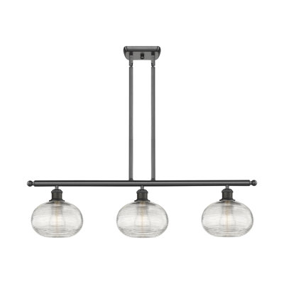 Luminaire suspendu pour îlot de cuisine 3 lumières Larrick