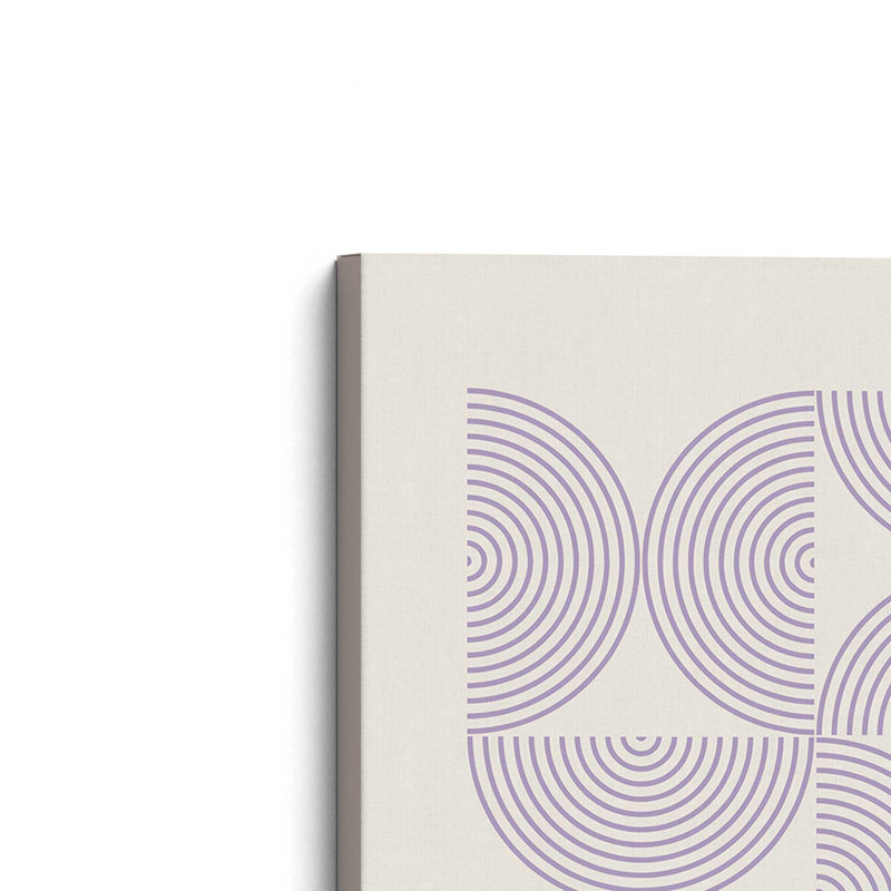 Mauve Bauhaus Composition, affiche I, toile tendue, H 12 po x l 8 po