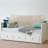 Sit-up Back Comfort Linen-look Textured Ivory Bed Rest Headboard Wedge Reading Pillow Back Support-77462737