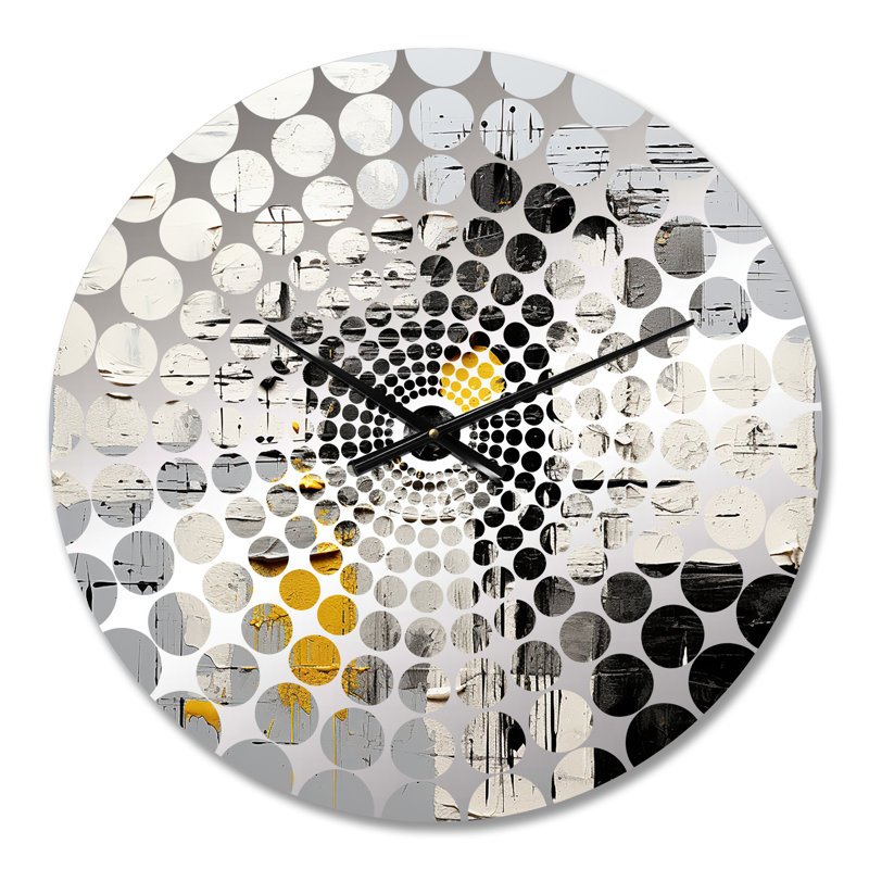 Kobuk - Horloge murale peinture abstraite, Petit