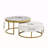 Modern Round Nesting Coffee Table With Drawers