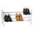 Chrome 2-Tier Extendable Shoe Rack