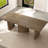 85.03" Rectangular Brown Dining Table,Modern Farmhouse Large  Kitchen Table for Kitchen, Bar, Living Room