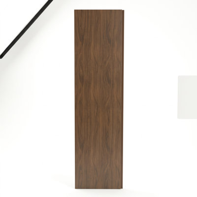 Panneau mural ANYIPRO 8 mm HPL Shiplap, 96 po x 15,75 po, noyer foncé, classe A