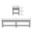 Banc de pique-nique en plastique Elyse-21831491