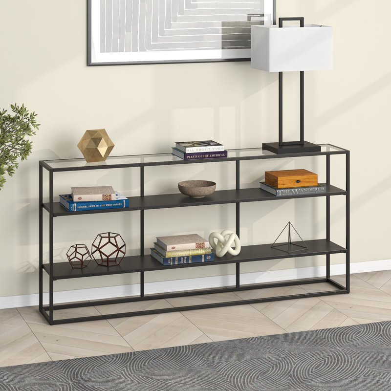 Fallon 64'' Glass Top Console Table