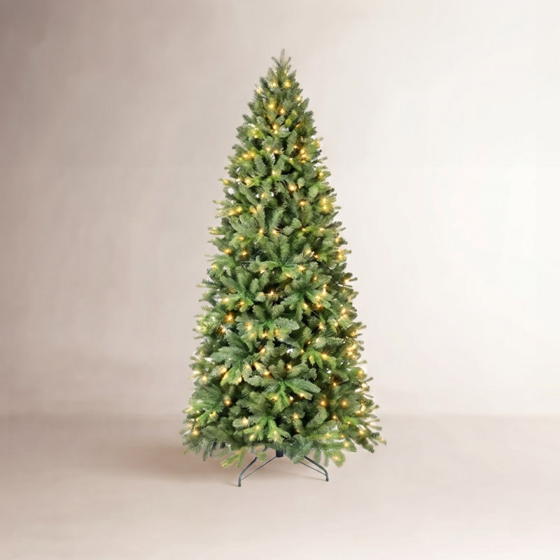 Pencil 9' Pre-Lit Spruce Christmas Tree, 6.5'