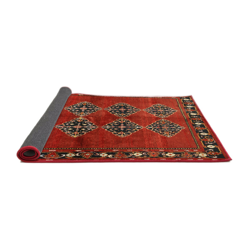 Tapis brun/gris zone contemporaine, Rond 7 pi