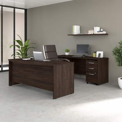 Bureau à l'avant et crédence Studio C 72 po x P 36 po avec classeur Studio C