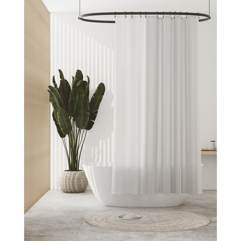 Doublure de rideau de douche Jarosz, H 72 po x l 70 po, Givré