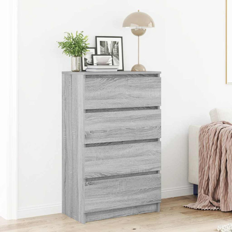 Hardcastle Sideboard 60x35x98.5 cm Engineered Wood, Smoked Oak