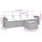Vidaxl Garden Sofa Set Black, Cream White
