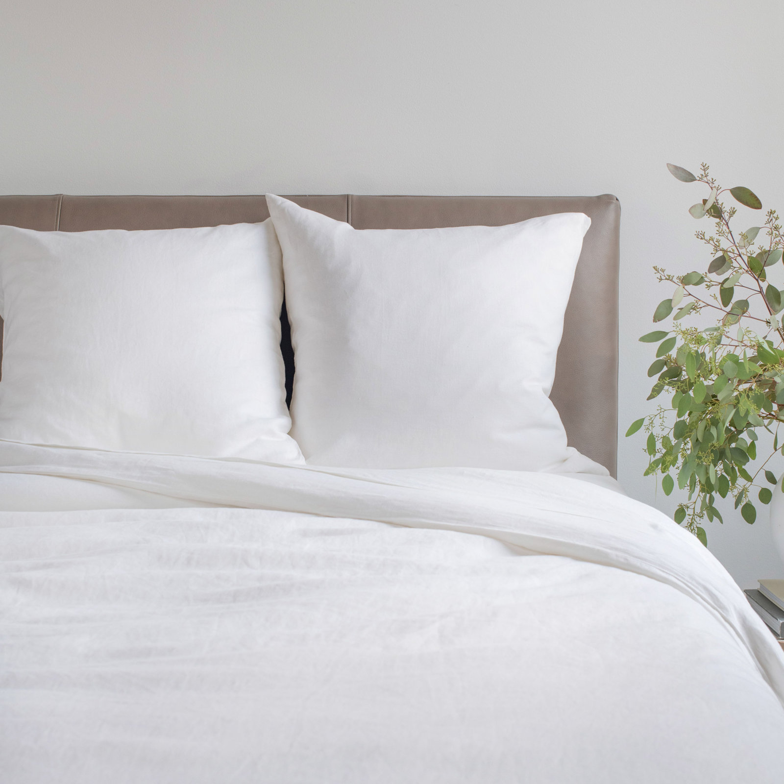 100% French Linen Duvet Cover, Cream, King Duvet Cover