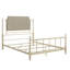 Grand lit plateforme tapissier Candler