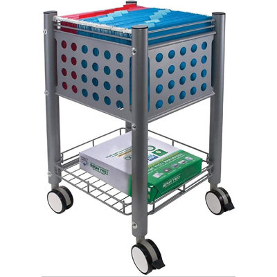 26.25'' H x 15.5'' W File Cart with Wheels