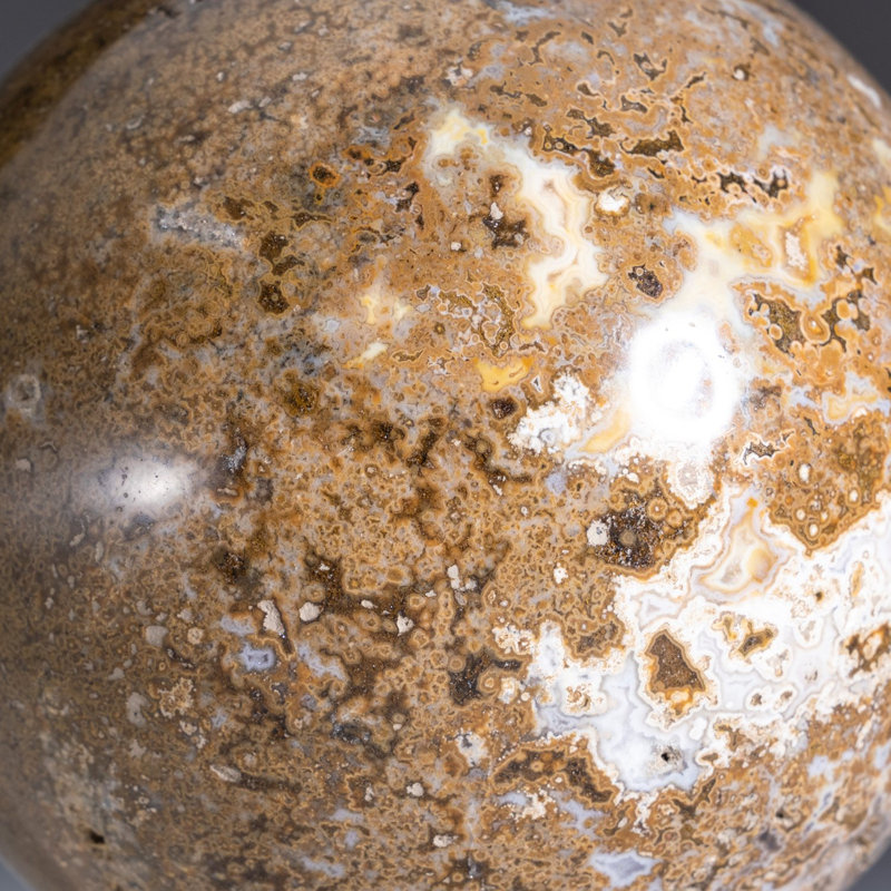 Genuine Polished Ocean Jasper Sphere (3.8 Lbs)