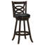 2 tabourets de bar pivotants Cappuccino - couleur, siège noir tendance pour salle à manger, revêtement, stable