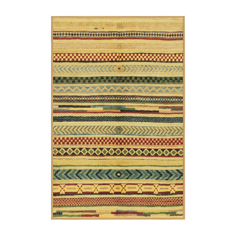 Striped Indoor Rug, Runner 2' x 5'