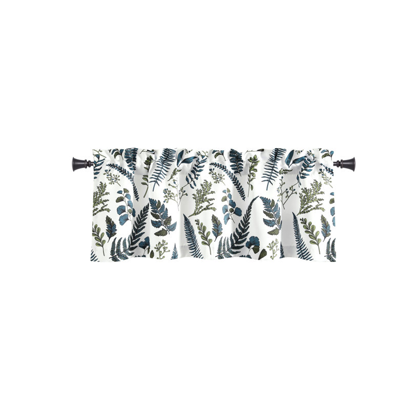 Cantonnière Lover Decor, Blanc / Vert