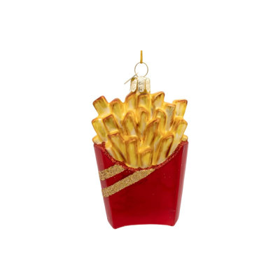 Kurt Adler Noble Gems Glass Ornament Collection, French Fries