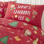 Red/Green 130 TC Reversible Duvet Cover Set-1533069261