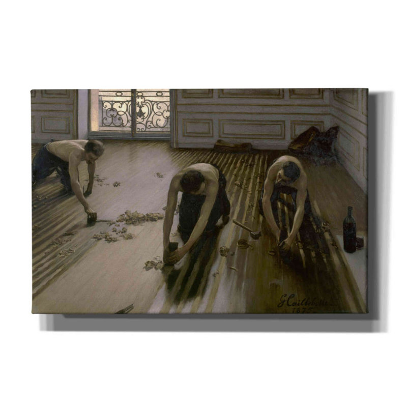 «Crelake The Floor Planers On Canvas» par Piet Mondrian, reproduction, H 12 po x l 18 po x P 0,75 po