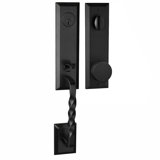 Bravura 915-947 Active Jacksonville Handleset with Dallas Knob in Matte Black