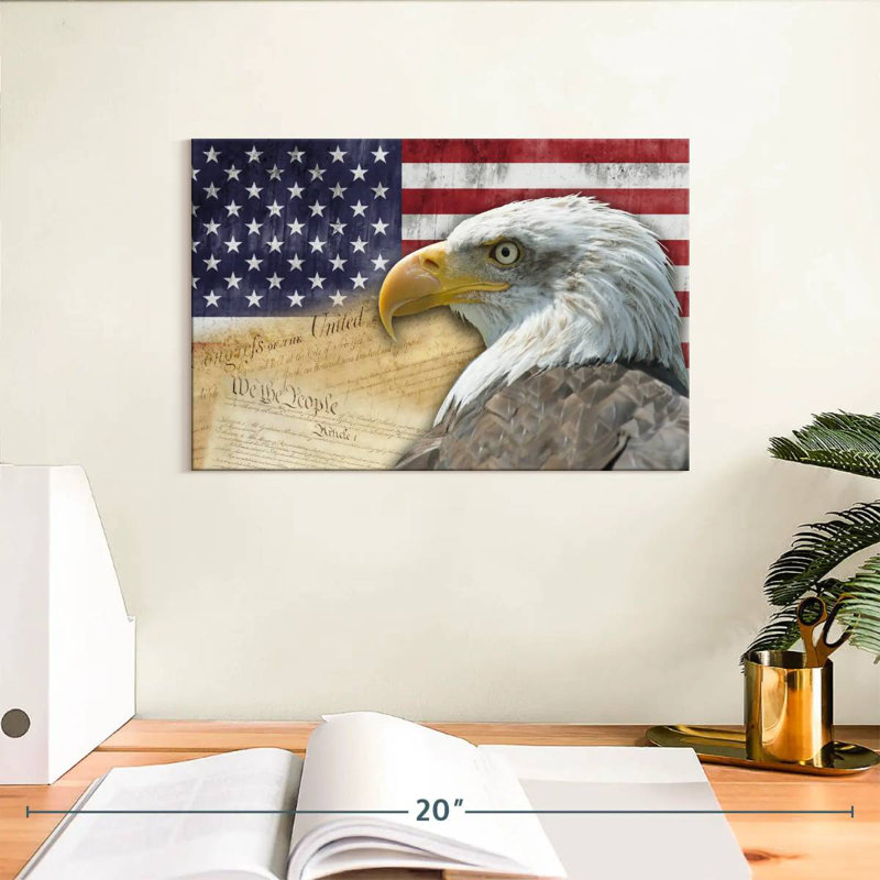 American National Eagle, H 8 po x l 12 po