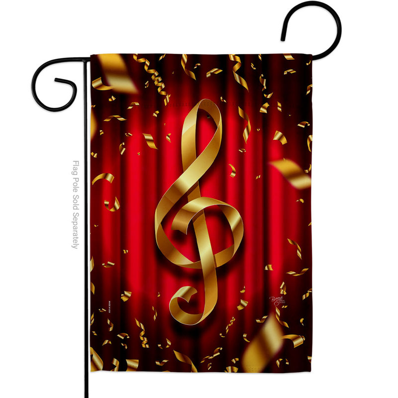 Drapeau de jardin à 2 côtés en polyester 19 x 13 po