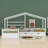 Bladric Twin Size House Platform Bed with Three Storage Drawers-91903842