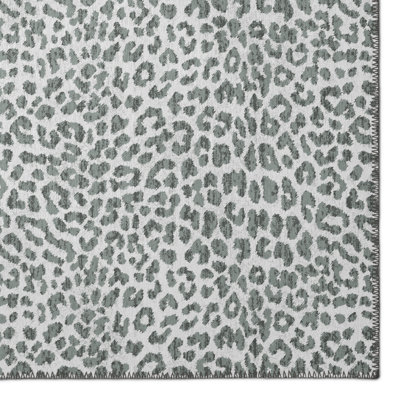 Chenille Washable Animal Print Rug