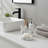 Oval Marble Effect Soap Dish Cup Dispenser
