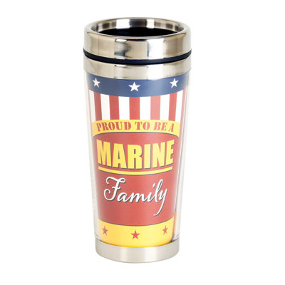 Tasse de voyage Proud Marine Family 16 oz