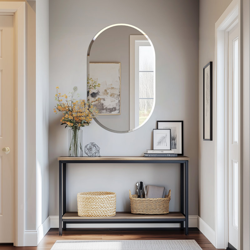 Miroir de salle de bain long avec miroir, 31,5 po x l 20 po
