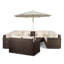 Yancey 5 Seater Rattan Corner Sofa Set