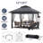 12 Ft. W x 12 Ft. D Metal Patio Gazebo-100846158