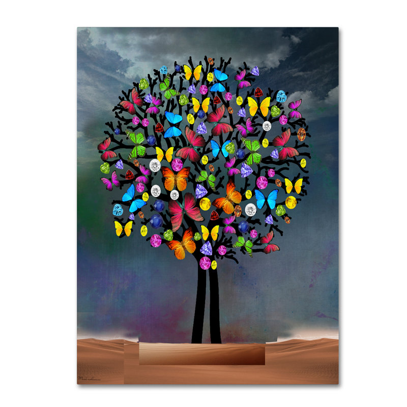 «Tree New» par Kieninger, impression sur toile tendue, H 19 po x l 14 po x P 2 po