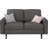 Isata 57.9" Square Arm  Loveseat-592503280