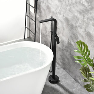 Floor Tub Spout with Diverter