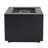 Square Steel Fire Pit Table With 40000BTU Heat Output For Outdoor Comfort And Ambiance.