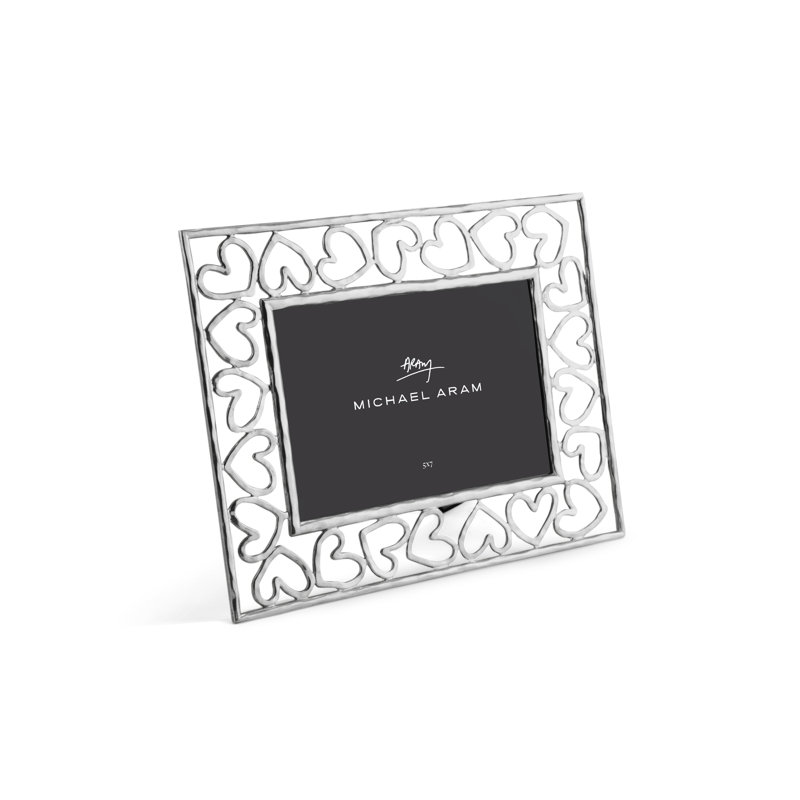 Heart Frame, Silver, 5" x 7"