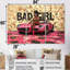 «Bad Girl On Exotic Car - Fashion Girl Power», ensemble de reproduction d'art mural-107189819-107189817